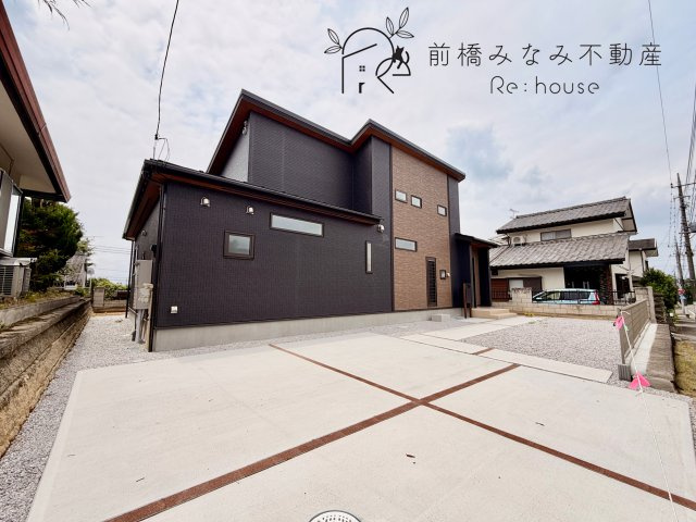 【新築平屋】前橋市高花台2丁目　限定１棟　ブルーミングガーデン　新築建売の外観|外観もきれいです
