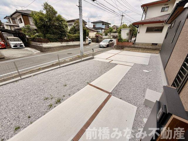 【新築平屋】前橋市高花台2丁目　限定１棟　ブルーミングガーデン　新築建売の駐車場|駐車スペースもあります