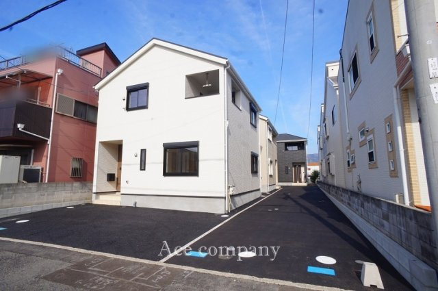 【前面道路含む現地写真】 | 八尾市桂町5丁目　【2号棟/全3棟】 | 【協定道路：幅員約4ｍ☆】
