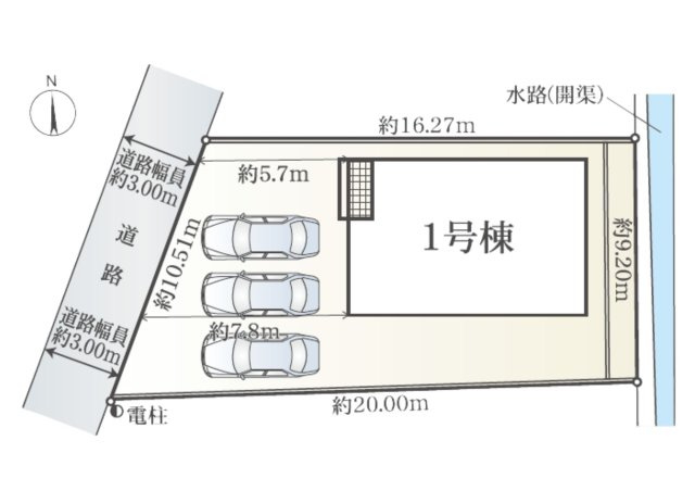 裾野市深良第３　新築戸建　全１棟の区画図