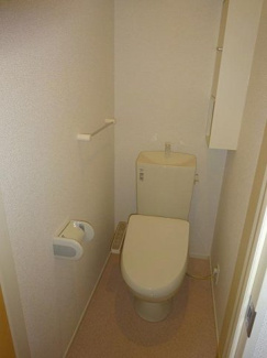 【トイレ】 | トビアスガーデン南沖洲Ｂ | ゆったりとした空間のトイレです