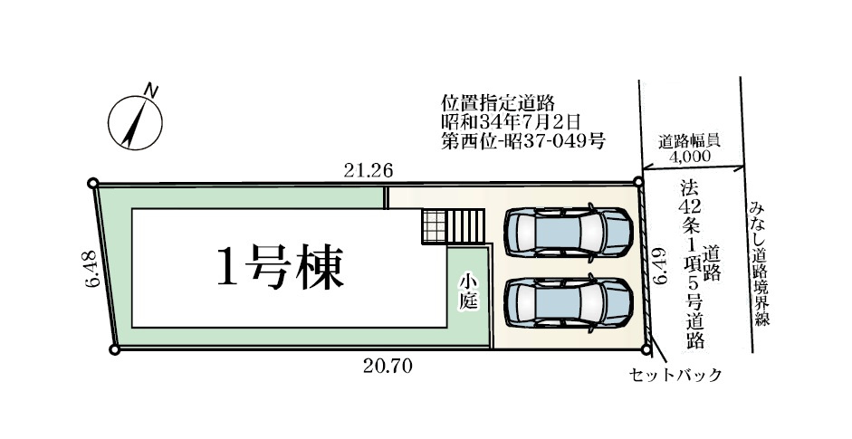 福岡市城南区梅林1丁目第3-1棟（1号棟）の区画図|配置図（1号棟）