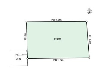坂戸市片柳売地の土地図