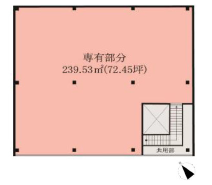 千葉市中央区弁天１丁目の事務所の間取り