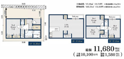 【参考プラン】 | 【仲介手数料４０％ＯＦＦ！】■土地建物総額１１，６８０万円■三軒茶屋駅８分■茶沢通り近くの住宅街 | 土地建物総額１１，６８０万円プラン
■１０５平米
■４ＬＤＫ＋小型車１台
■自由設計
■三軒茶屋駅８分
■茶沢通りから少し入った住宅街