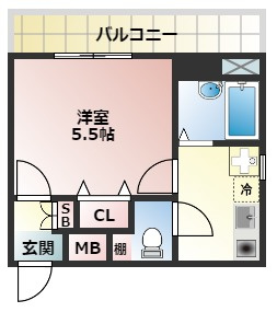 【間取り】 | ラッキーセンター河堀口マンション