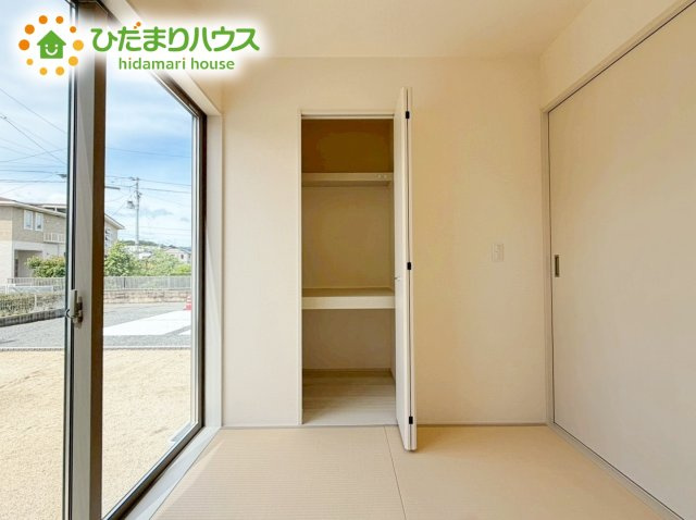 いわき市平赤井2期　新築戸建の収納|"和室にも大容量のクローゼット完備！
お布団やお子様のおもちゃなどがスッキリ収納できますね(^^♪"