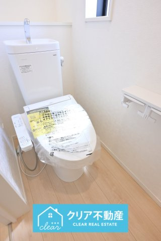 【トイレ】 | 桐生市広沢町第19　クレイドルガーデン　新築平屋 | シャワー＆暖房便座付きのトイレです！