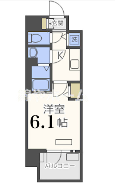 プレサンス難波セレクトの間取り