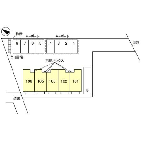 acero（アーチェロ）の区画図
