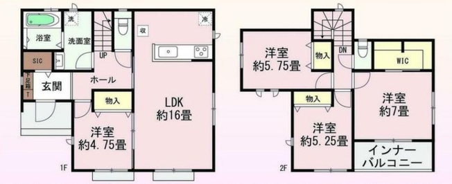 【間取り】 | 前橋市光が丘　新築住宅 | 日々の生活動線や収納力、家族のコミュニケーションがとてもよく考えられた、暮らしやすさ◎な4LDK♪
