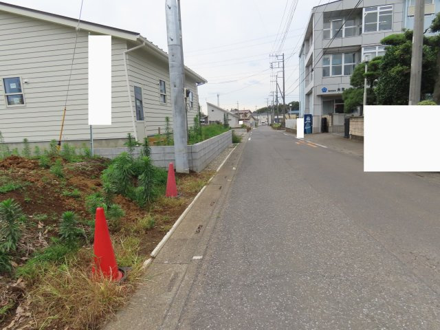 鶴ヶ島市藤金売地の前面道路含む現地写真