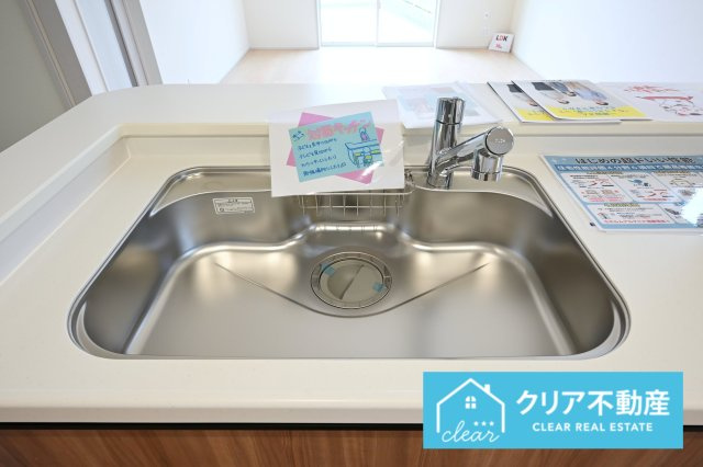 【キッチン】 | 伊勢崎市東小保方町第2　リーブルガーデン | 傷や錆に強いステンレスシンク