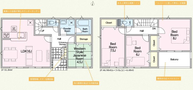 【間取り】 | 3人から4人家族には、新築戸建3LDKよりも広くゆったりした暮らしが出来る4LDKがおすすめです。家の中が広いことで、家族全員で団らんのできるリビングの他、子供1人に1部屋を割り当てることも可能です。