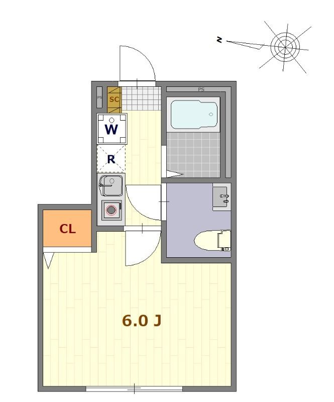 クラヴィエ上町の間取り