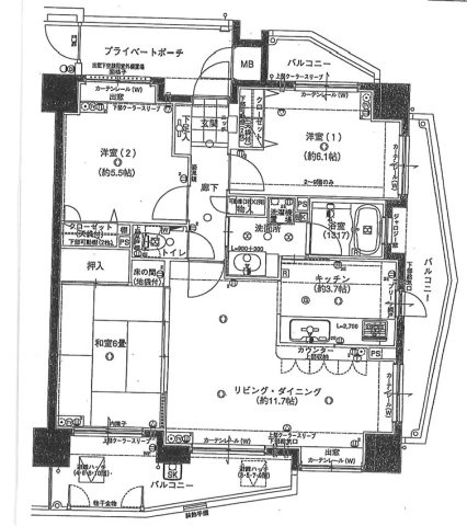 アーバンビュー錦町アベニューの間取り