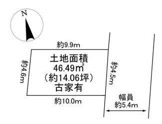 【土地図】 | 川西市加茂4丁目4の15　建築条件無土地