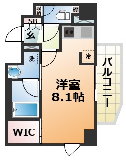 ベルフェリーク新神戸の間取り