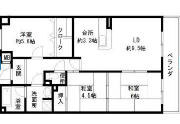 リップルコート和泉中央 の間取り