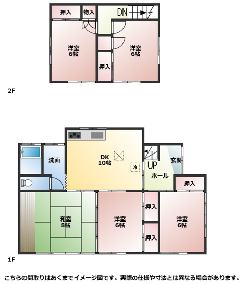 【間取り】 | 太田市新田早川町　一種低層住居地域に位置　5DK