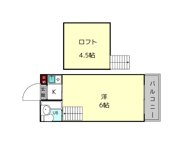 シティパレス生駒谷田町P-Ⅱの間取り