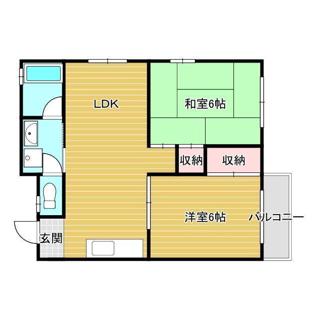 オークヴィラ1号の間取り