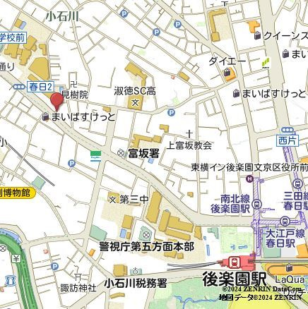 デュオステージ後楽園の地図