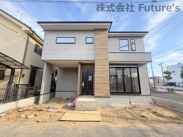 三郷市鷹野4丁目　新築戸建の外観|現地の写真になります。