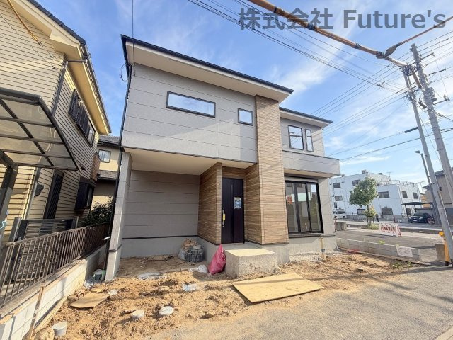 三郷市鷹野4丁目　新築戸建の外観|現地の写真になります。