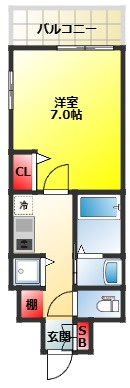 【間取り】 | Luxe新大阪Ⅵ