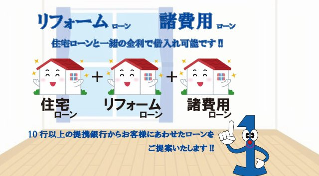 ネバーランド北大阪のその他|◆リフォーム費用や諸費用を住宅ローンと同じ金利で借入が可能です！お気軽にお問い合わせください！