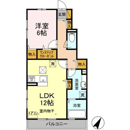 ヴァンフェリオ Bの間取り
