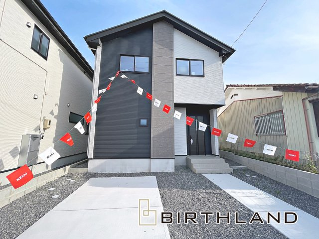 新築戸建・新築建売　郡山市富久山町8期　明健小・明健中の外観|〈1号棟〉完成済みなのでいつでもご内覧可能です♪お気軽にお問い合わせください！