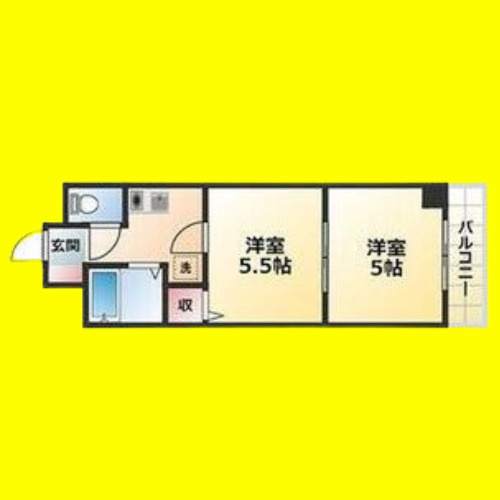 リアライズ栄Ⅱ　名古屋市賃貸　仲介手数料無料の間取り