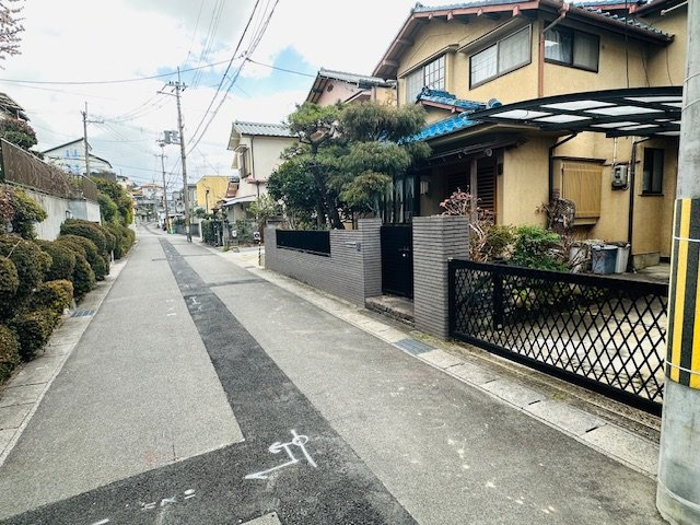 京都府宇治市広野町小根尾　売土地の前面道路含む現地写真