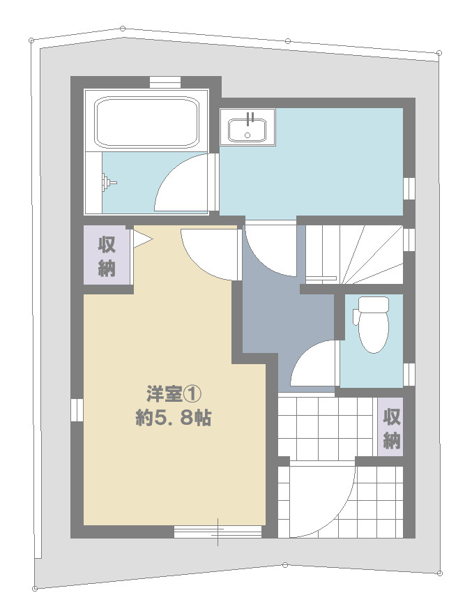 墨田区東向島中古戸建の間取り