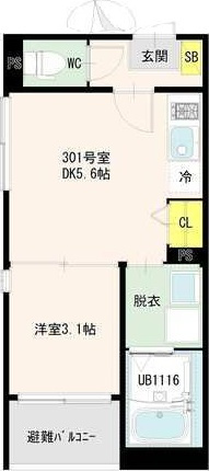 ハーモニーテラス古城の間取り