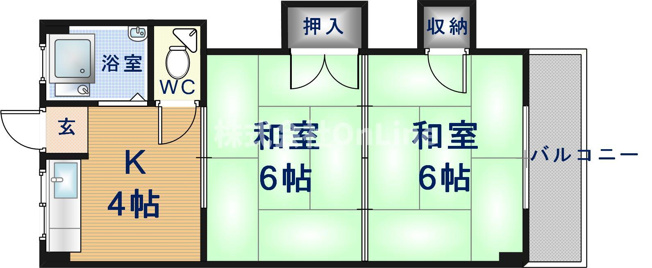 【間取り】 | 西山本コーポラス3号