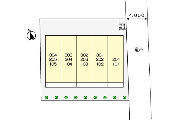 カーサ　カトルセＭの駐車場