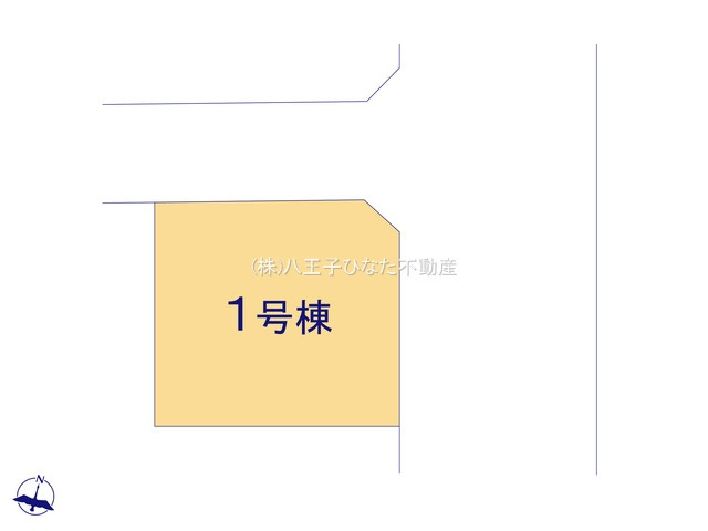 『八王子市新築戸建て』八王子市北野台2-34-6【仲介手数料無料】　３０期の区画図|～仲介手数料無料☆八王子ひなた不動産～八王子市北野台　新築戸建て