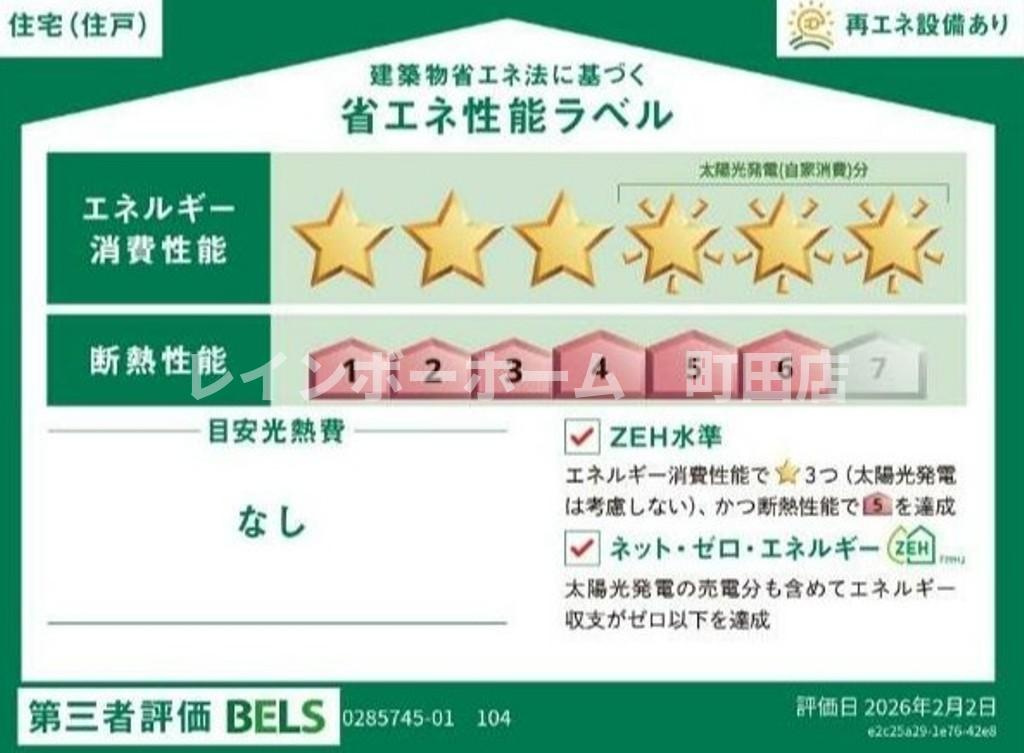 ココル※初期費用分割あと払いサービス利用可能物件の省エネ性能ラベル