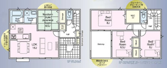 【間取り】 | 新築建売　小路口本町第２－2号棟
