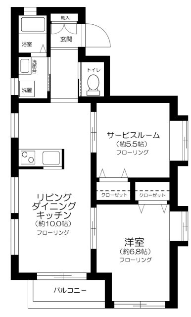 プレジール南与野の間取り