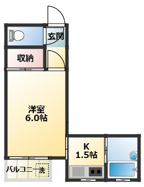 本田マンション2号棟の間取り