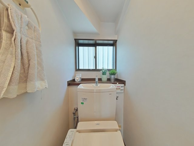 鴻巣市戸建のトイレ|落ち着いた色調のトイレです