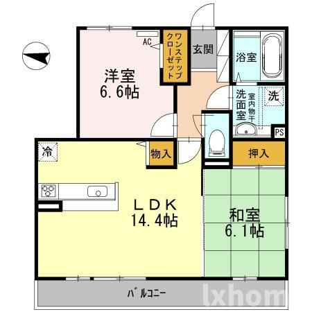 グリーンフロート山田東の間取り|おしゃれな外観です