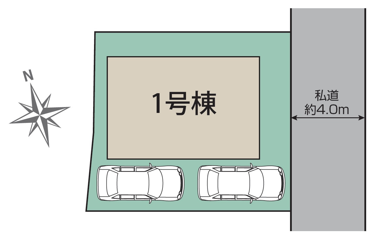 あきる野市雨間全１棟 新築戸建の区画図