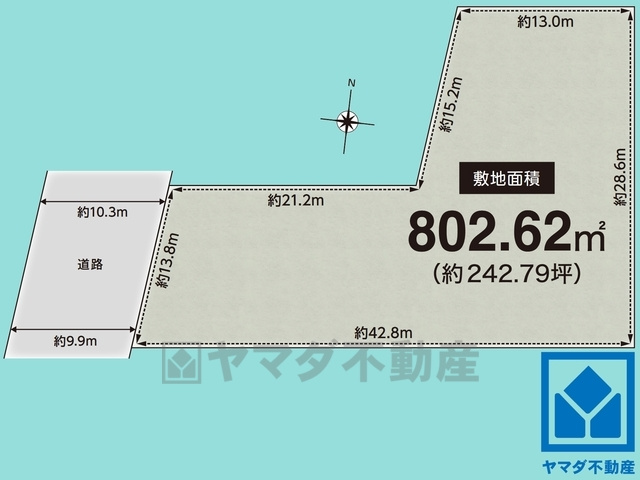 西宮市新甲陽町の土地図