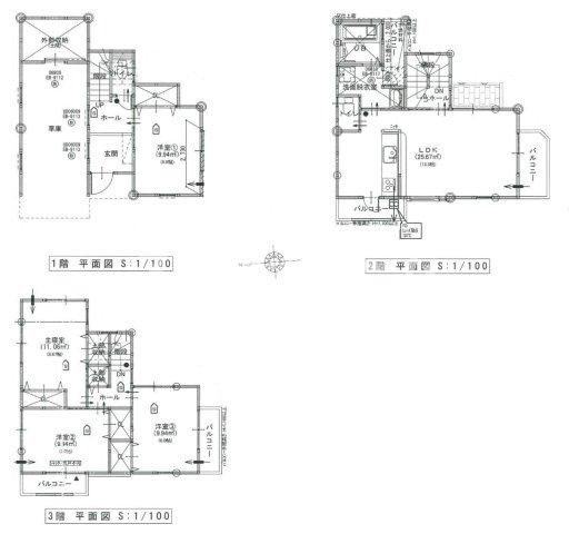 熊野町4 中古戸建の間取り|4LDKの戸建です