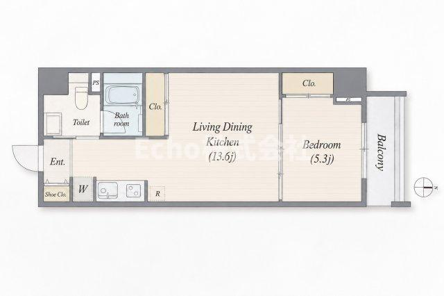 Uresidence Temmabashiの間取り